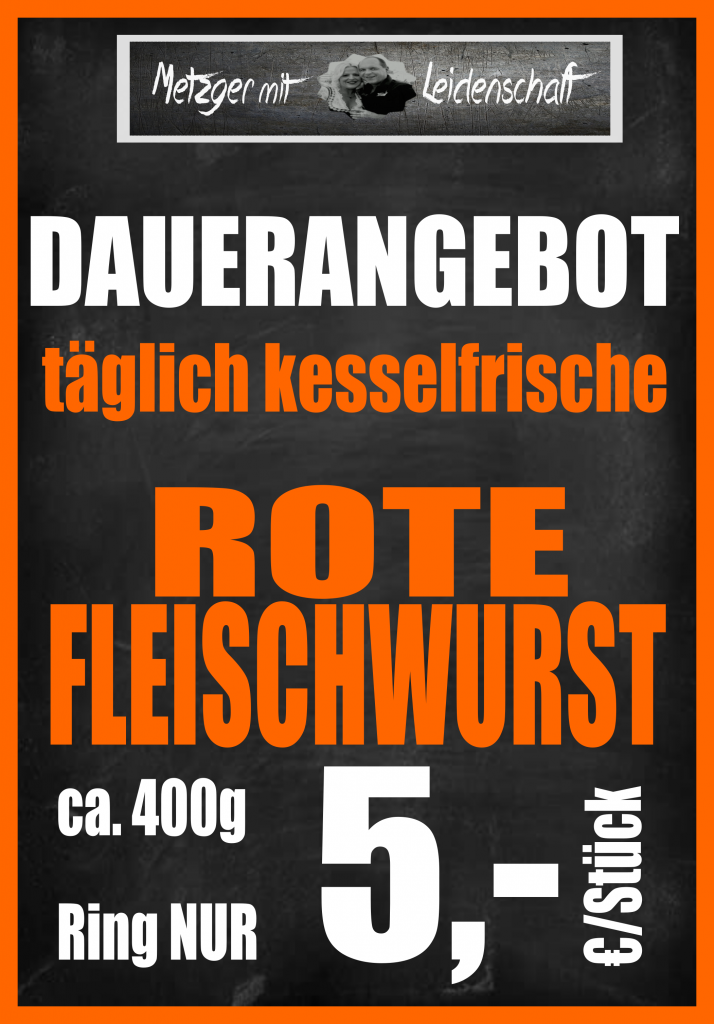Dauerangebote vom Dorf-Metzger