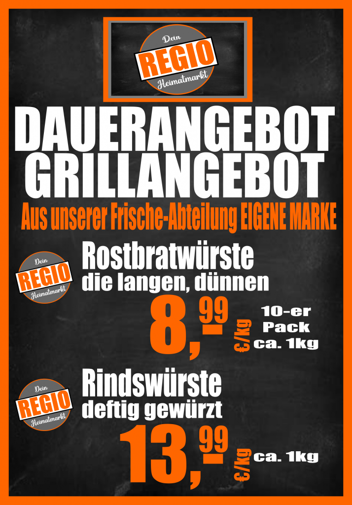 Grillangebote von REGIO
