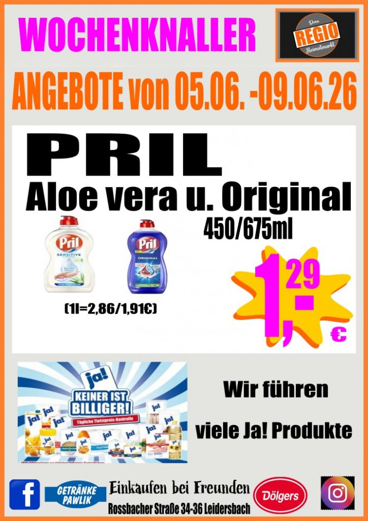 Start wochenknaller regio heimatmarkt ab 5.6. pril