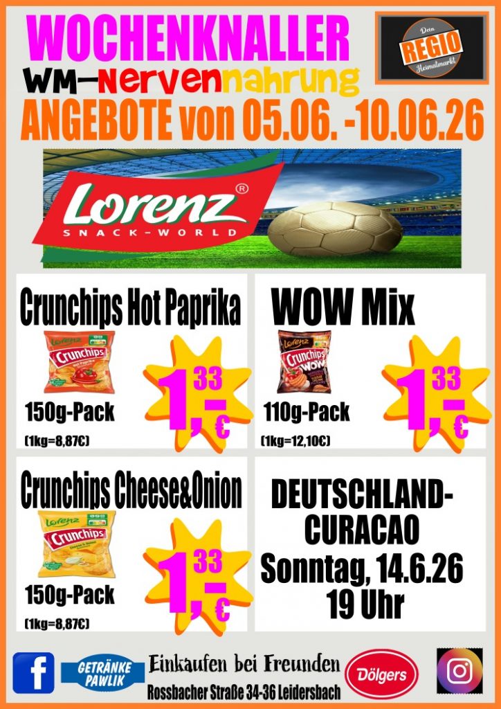 Start wochenknaller regio heimatmarkt ab 5.6. wm 2
