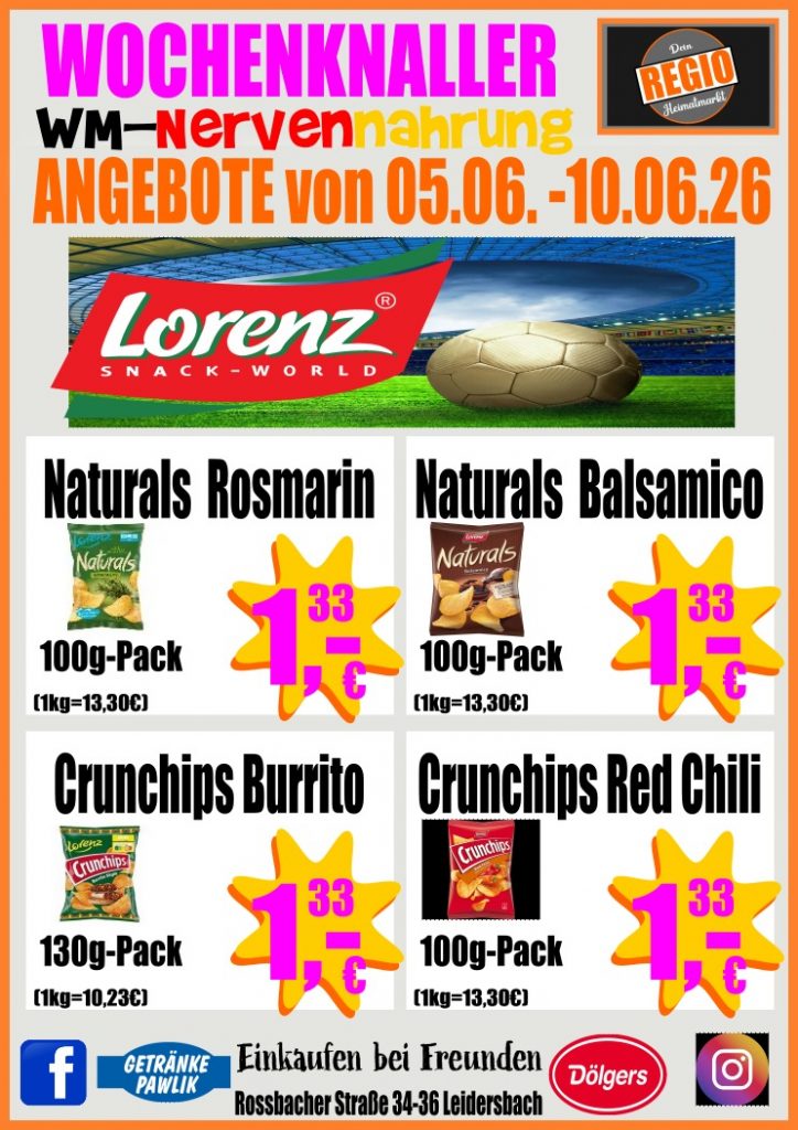 Start wochenknaller regio heimatmarkt ab 5.6. wm