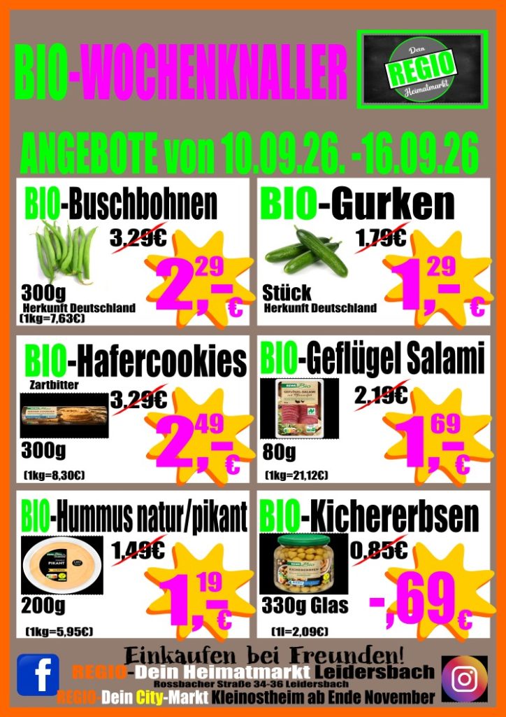 regio wochenknaller bio ab 10.09.2026