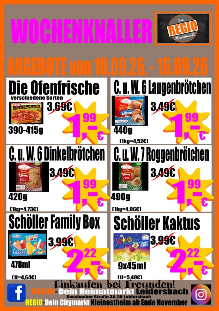 regio wochenknaller tk ab 10.09.2026