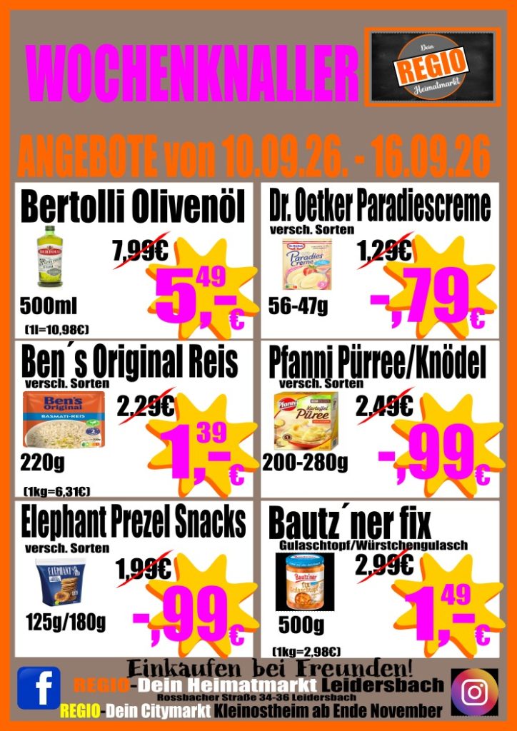 regio wochenknaller teil 1 ab 10.09.2026