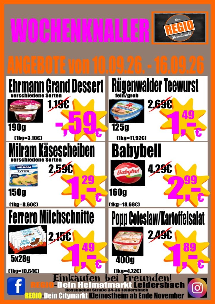 regio wochenknaller teil 2 ab 10.09.2026