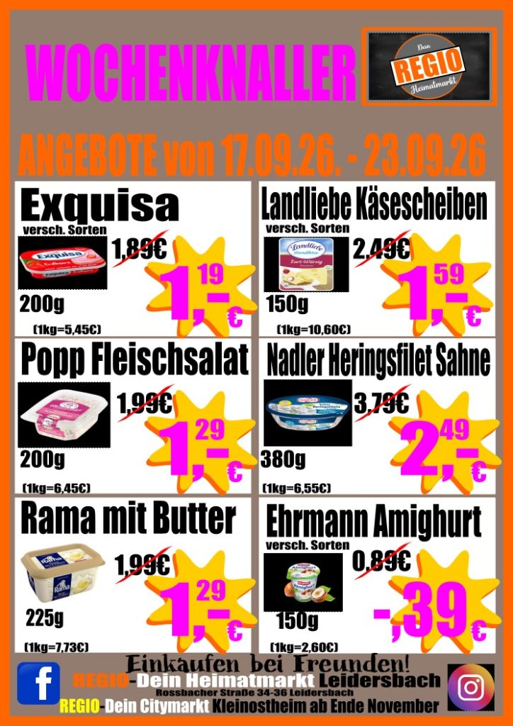 Angebote & Aktionen regio wochenknaller teil 2 ab 17.09.2026